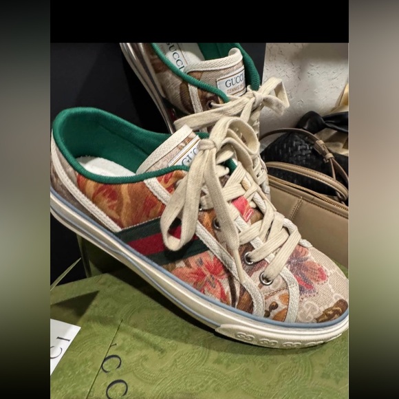 Gucci Floral Canvas Sneakers - Picture 7 of 9